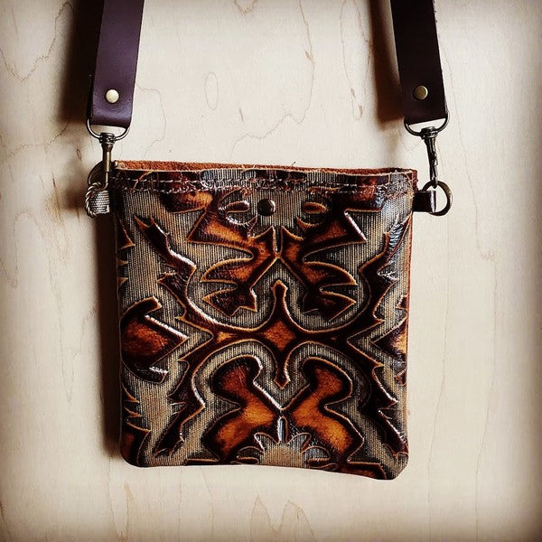 Small Crossbody Handbag w/ Laredo Tooled Leather