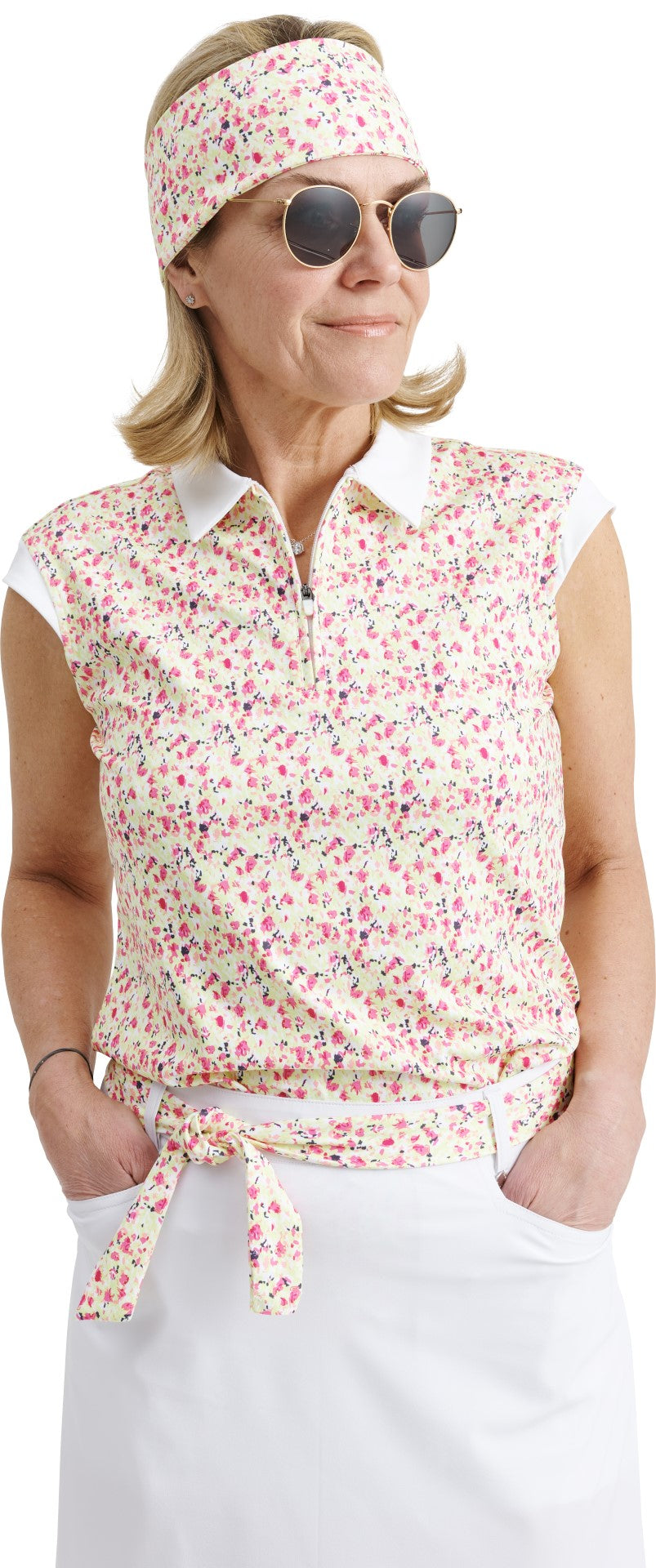 Women Lily sleeveless polo - Mercantile Mountain