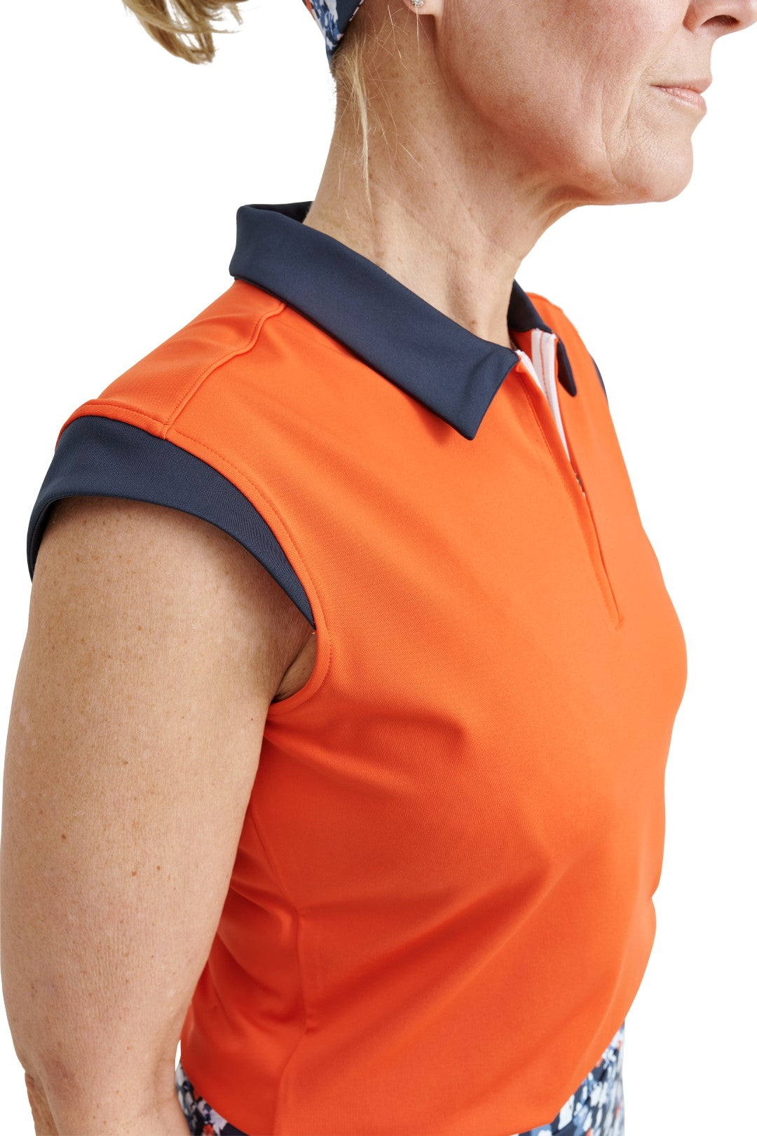 Women Lily sleeveless polo - Mercantile Mountain