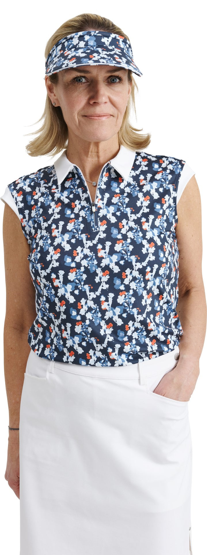 Women Lily sleeveless polo - Mercantile Mountain