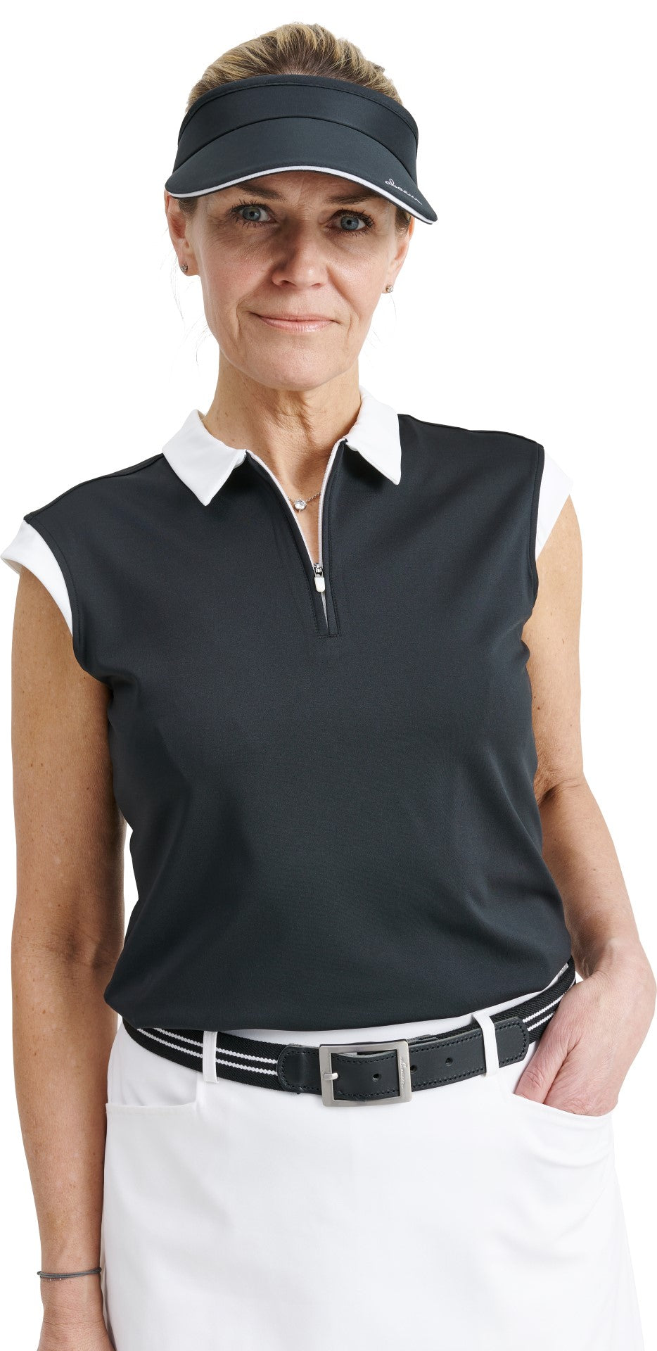 Women Lily sleeveless polo - Mercantile Mountain