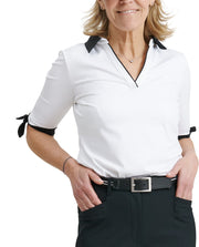 Women Lily half sleeve polo - Mercantile Mountain