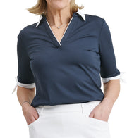 Women Lily half sleeve polo - Mercantile Mountain