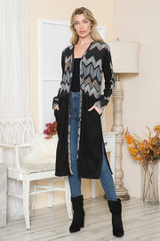 Mixed Media Maxi Cardigan - Mercantile Mountain