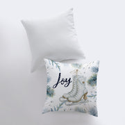 Joy Ice Skating | Throw Pillow | Joy Pillow | Home Decor | Christmas - Mercantile Mountain