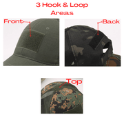 Tactical-Style Patch Hat with Adjustable Strap - Mercantile Mountain