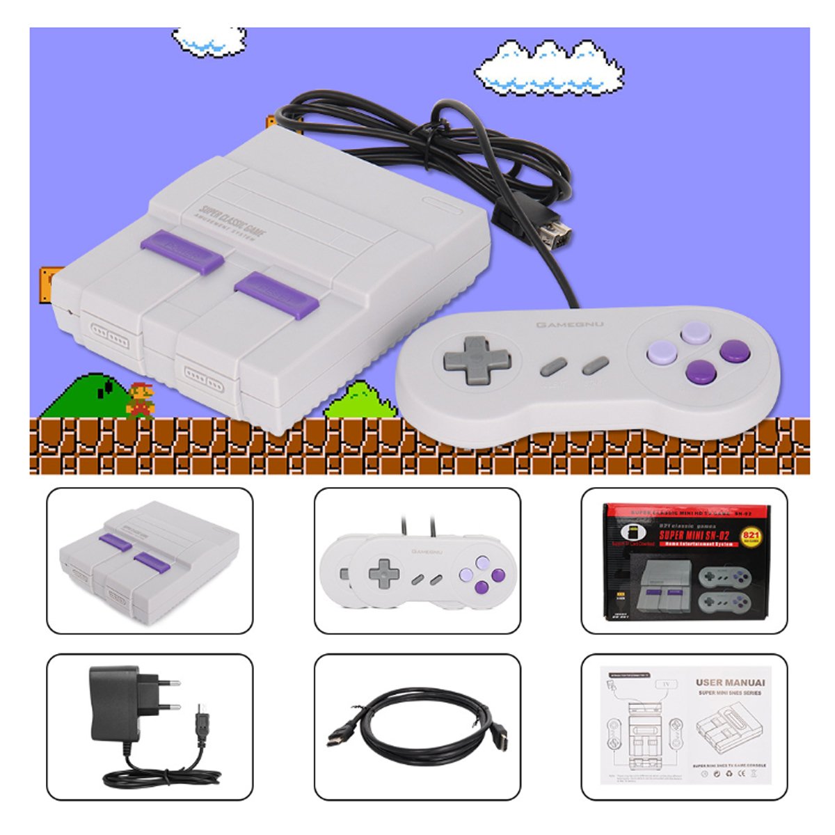 Retro Inspired Game Console With HDMI + 821 Games Loaded - Mercantile Mountain