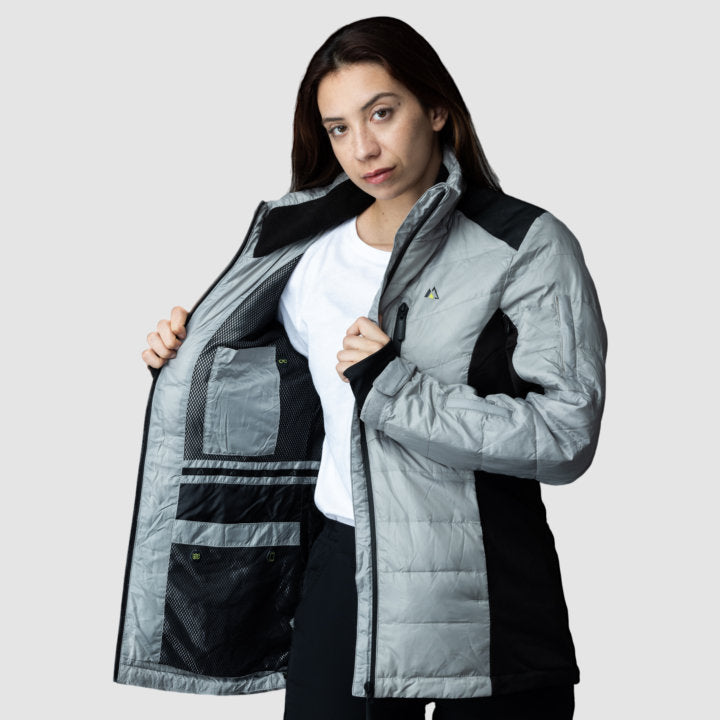 EcoDown Jacket - Women Gray - Mercantile Mountain