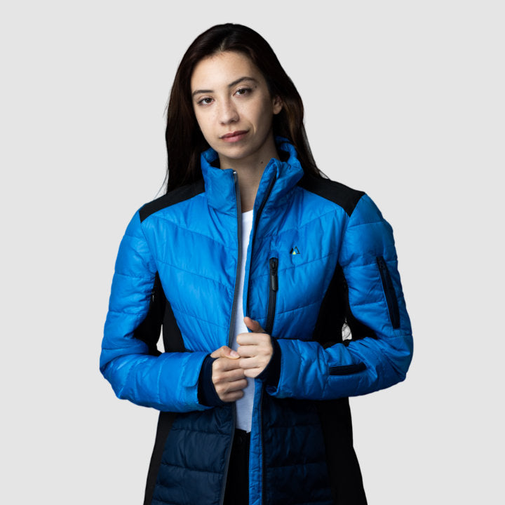 EcoDown Jacket - Women Blue - Mercantile Mountain