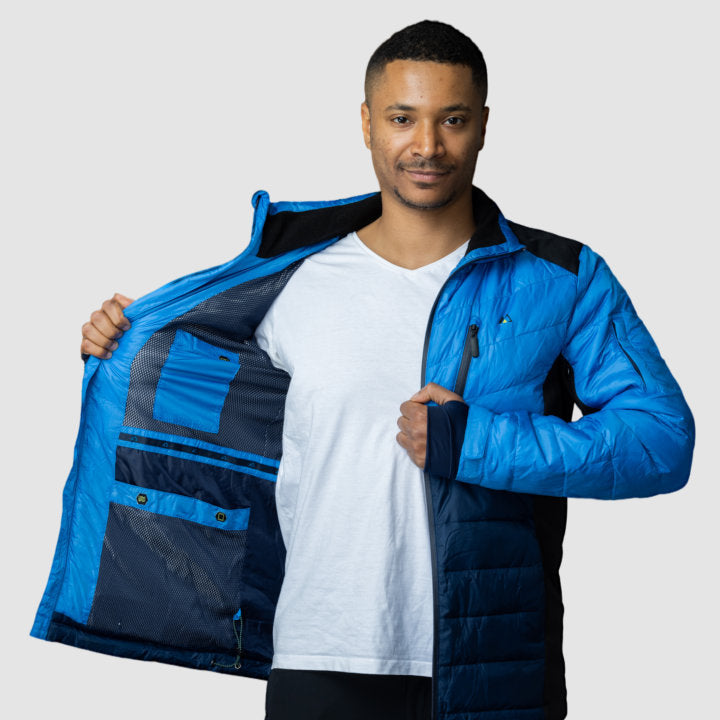 EcoDown Jacket - Men Blue - Mercantile Mountain