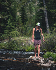 Women's Mesh Racerback Tank Top - Mercantile Mountain