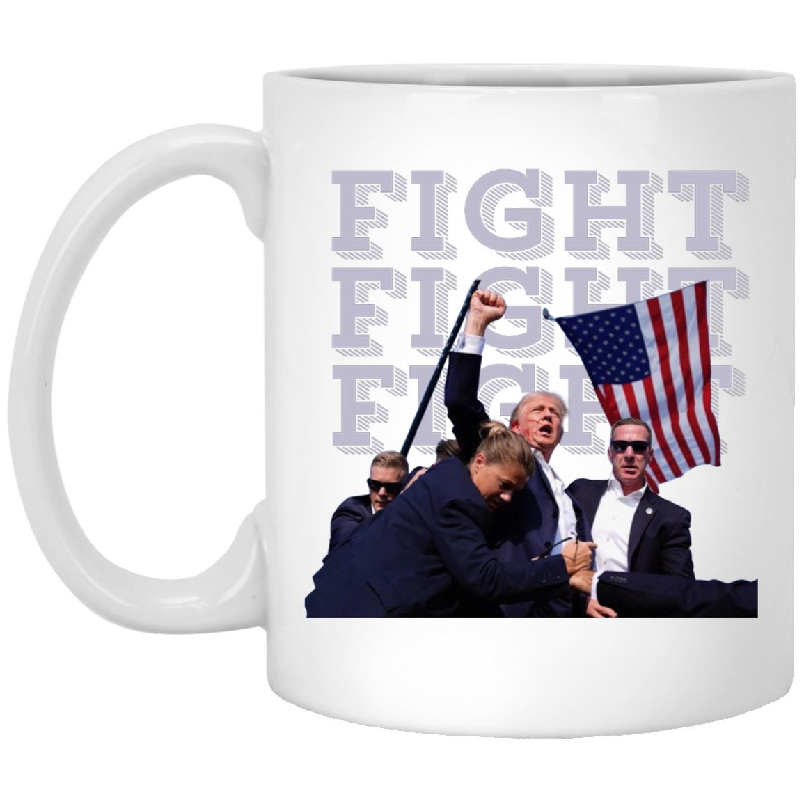 Trump Fight 11oz white mug