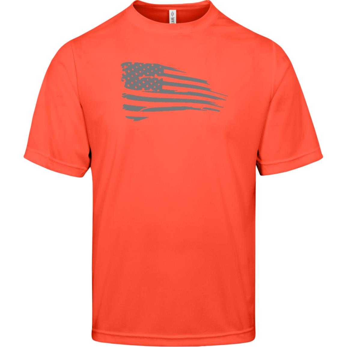 Distressed Flag Mens Zone Tee