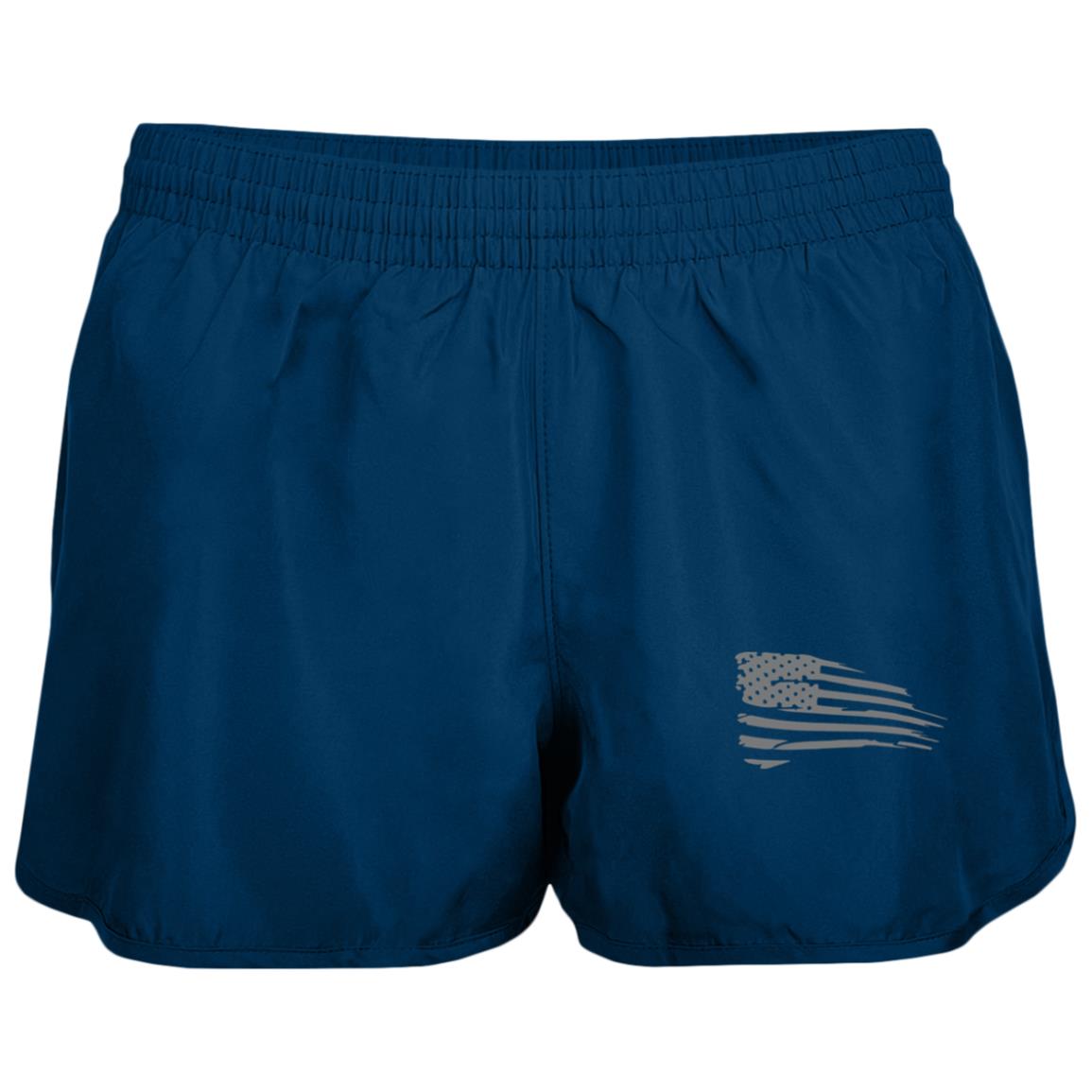 Distressed Flag Ladies' Wayfarer Running Shorts