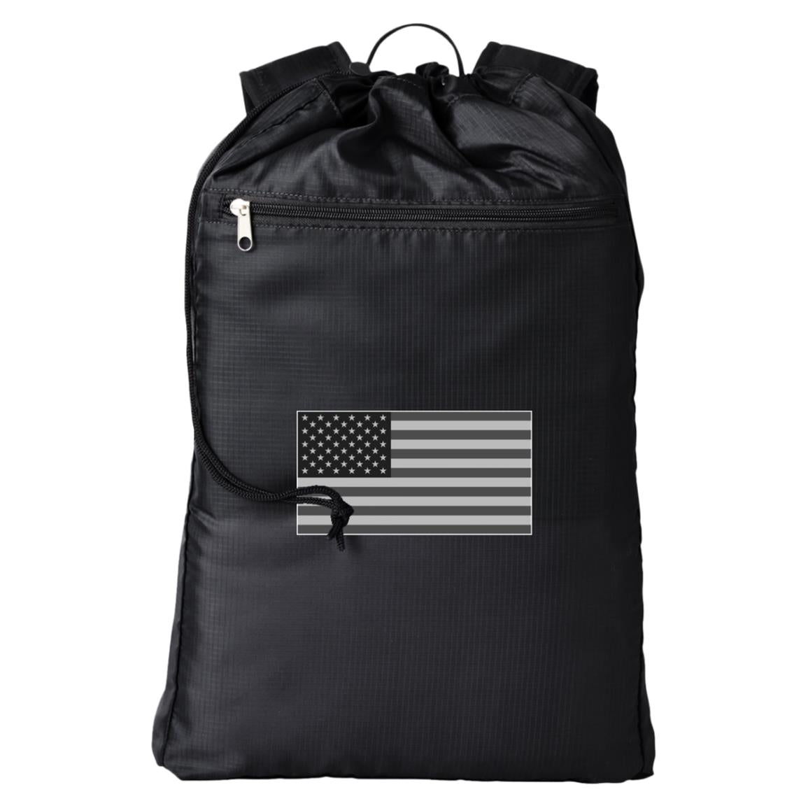 American Flag Cinchback Backpack