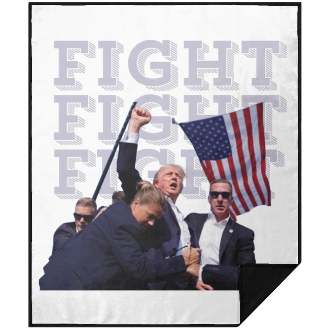 Trump Fight Premium Picnic Blanket 50x60