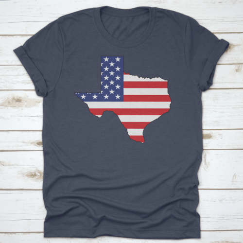 American Flag Within The Texas State Shape Map State Word Cloud - Mercantile Mountain