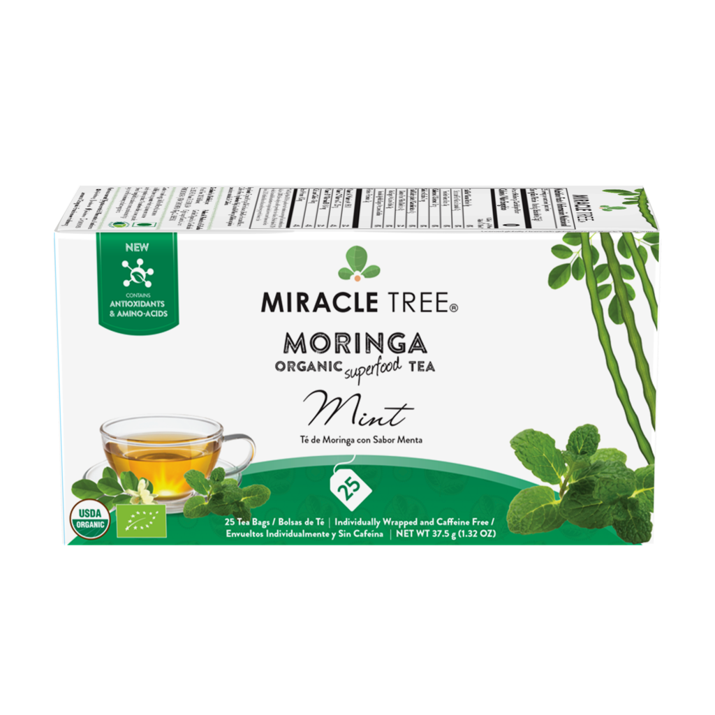 Miracle Tree's Organic Moringa Tea, Mint - Mercantile Mountain