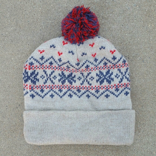 Snowflake Pom-Pom Alpaca Hat - Mercantile Mountain