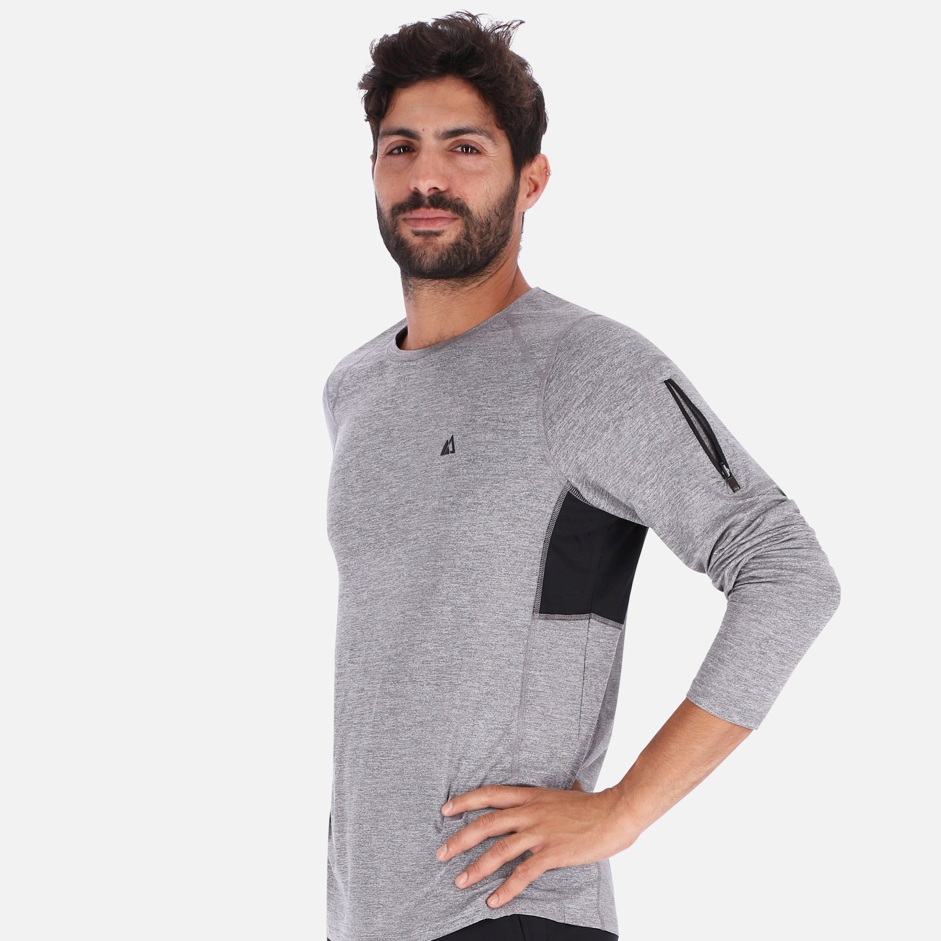 QuickDry LS Shirt - Gray - Mercantile Mountain