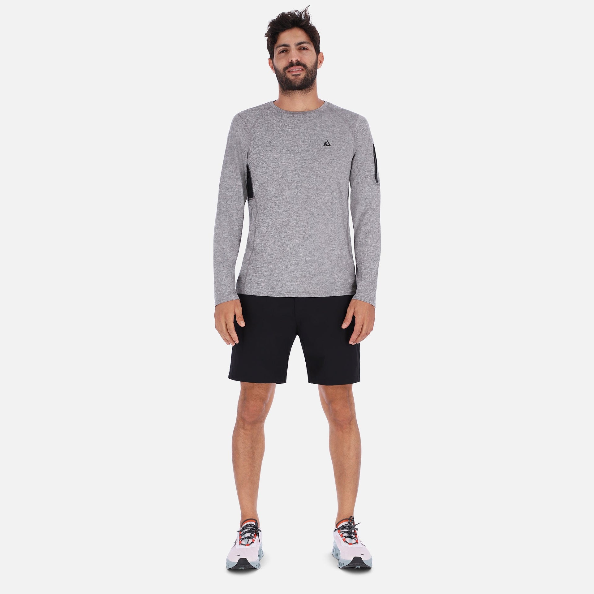 QuickDry LS Shirt - Gray - Mercantile Mountain