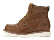 ROCKROOSTER Edgewood Men's 6 inch Brown steel toe waterproof wedge - Mercantile Mountain