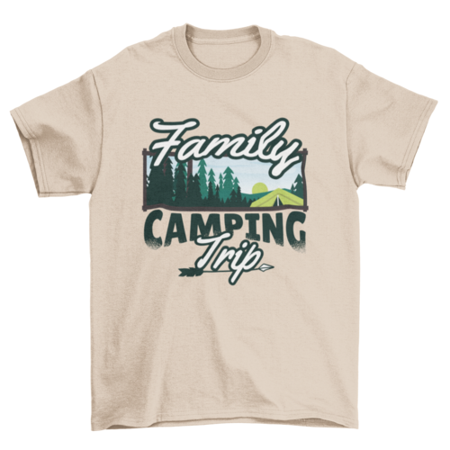 Family Camping Trip T-Shirt - Mercantile Mountain