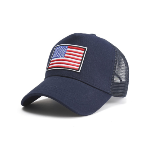 American Flag Trucker Hat with Adjustable Strap - Mercantile Mountain