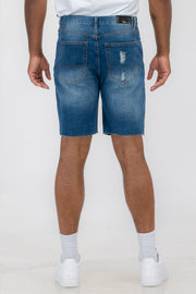 Mens Distressed Denim Shorts - Mercantile Mountain