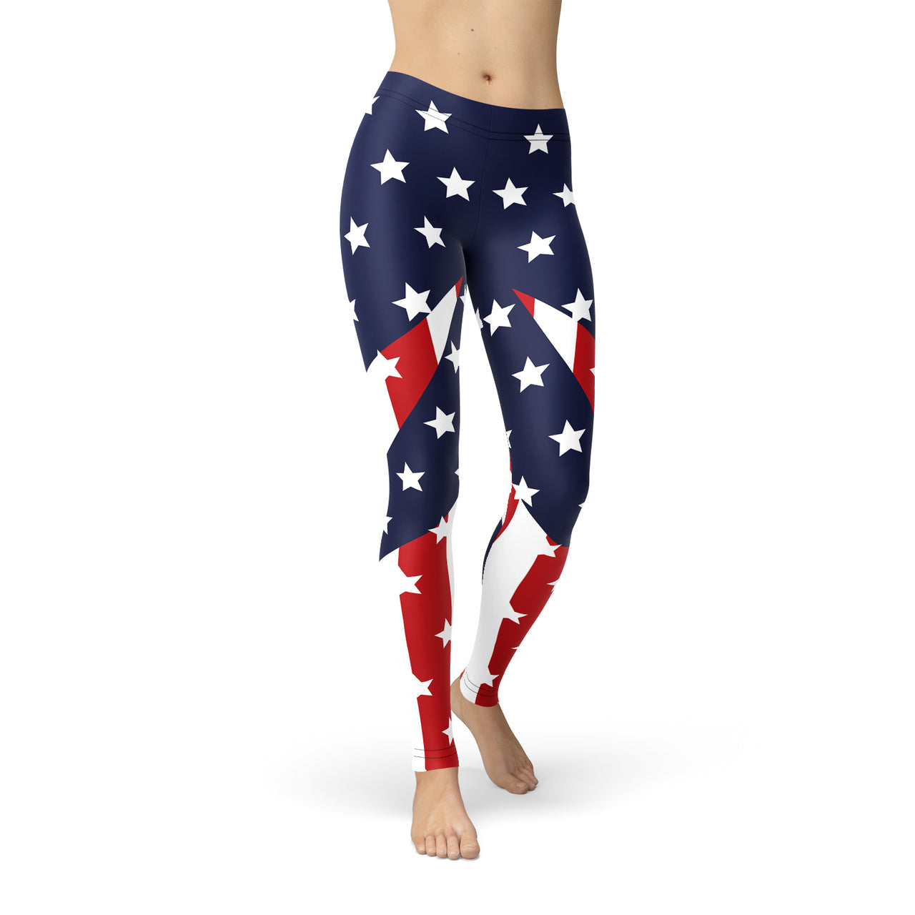 Womens American Flag Leggings - Mercantile Mountain