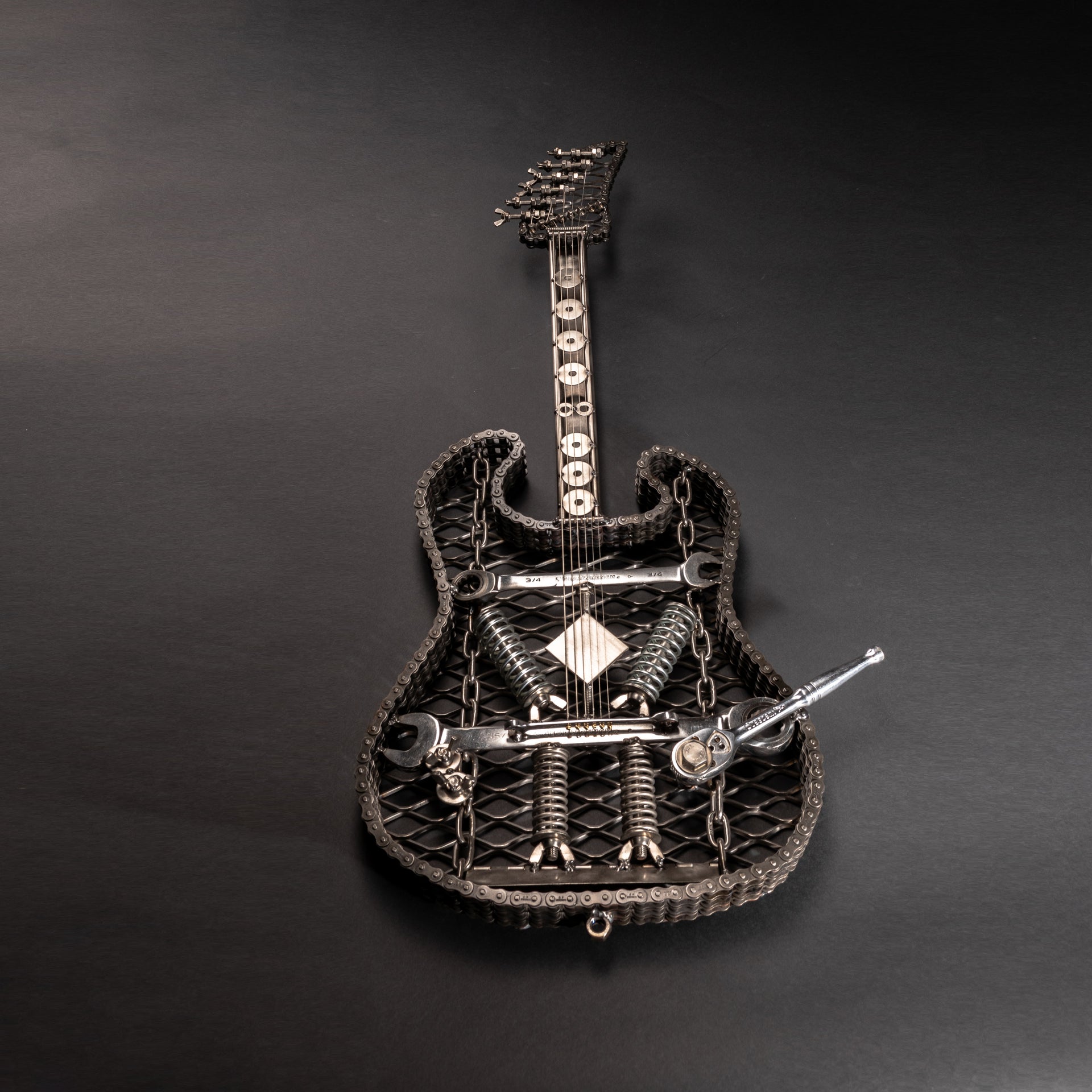 "The Original" Metal Electric Guitar Sculpture Heavy Metal Wall Art - Mercantile Mountain