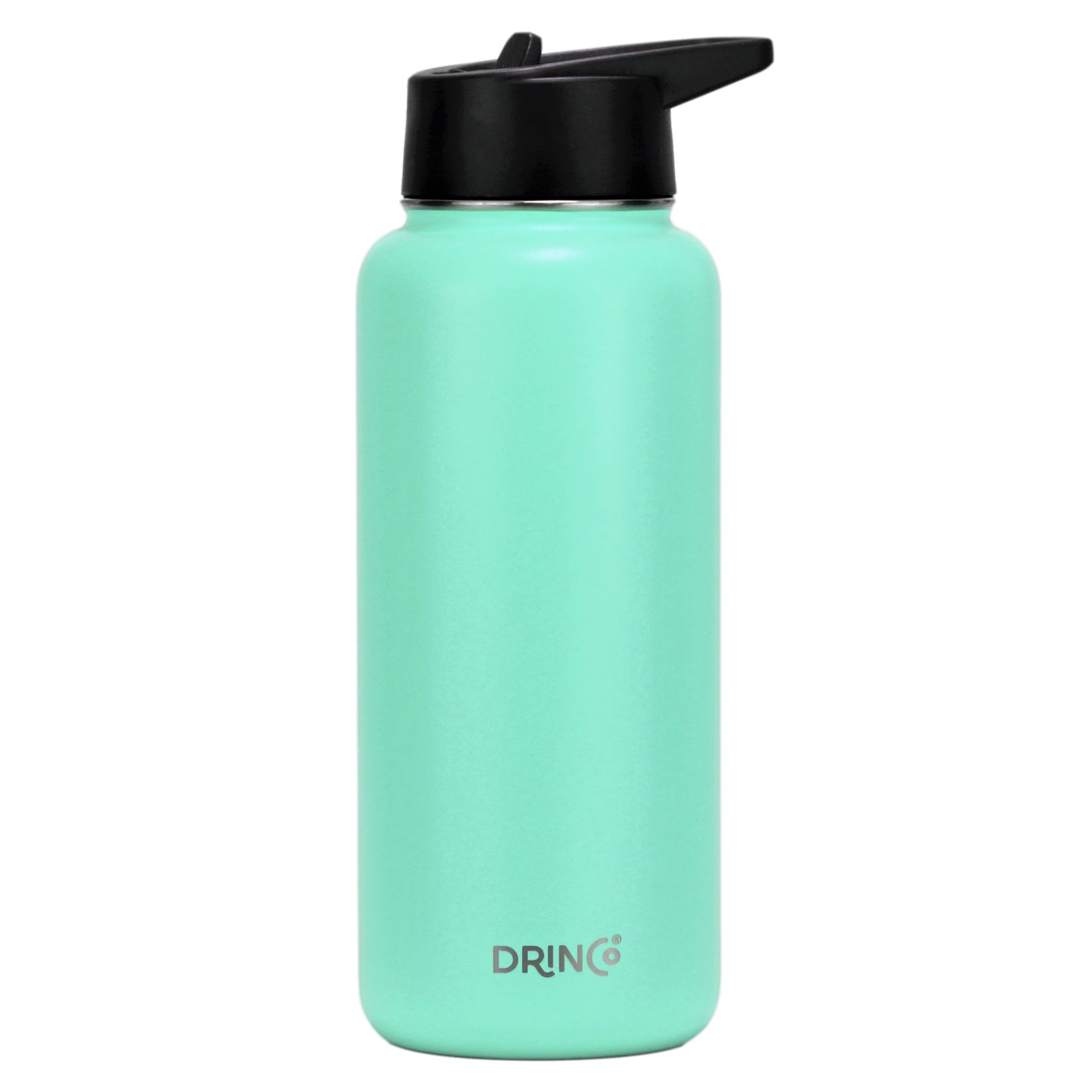 DRINCO® 32oz Stainless Steel Water Bottle (3 lids) - Teal - Mercantile Mountain