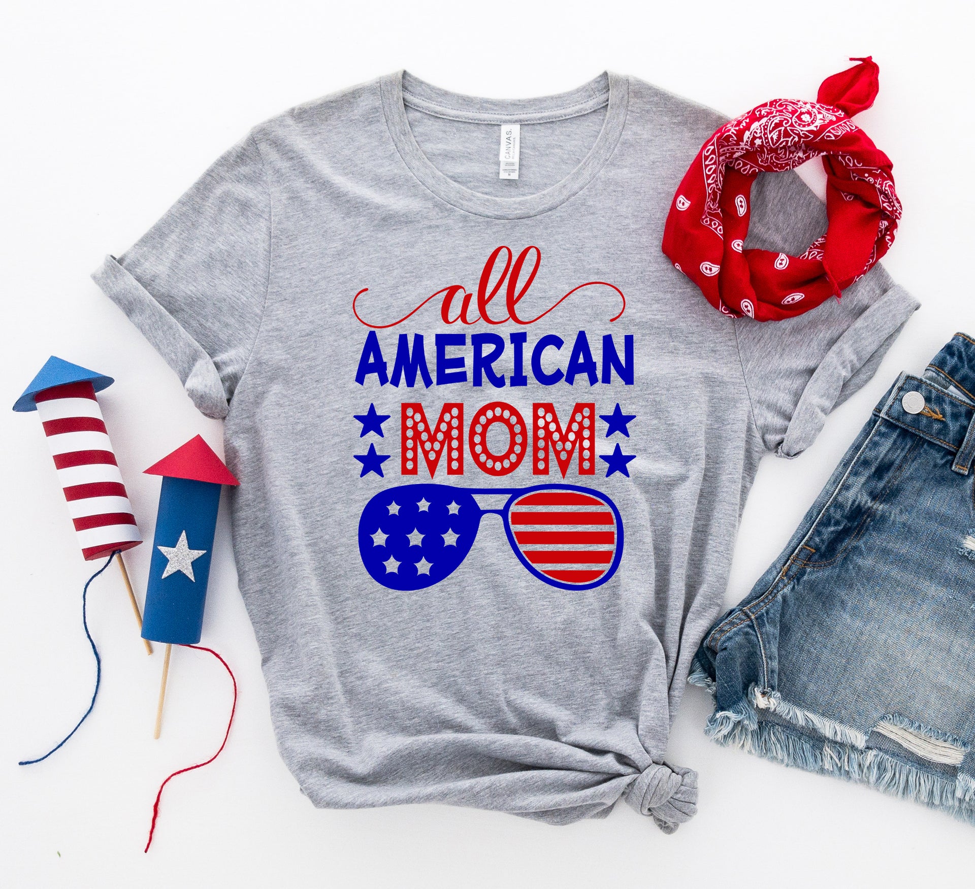 All American Mom T-shirt - Mercantile Mountain