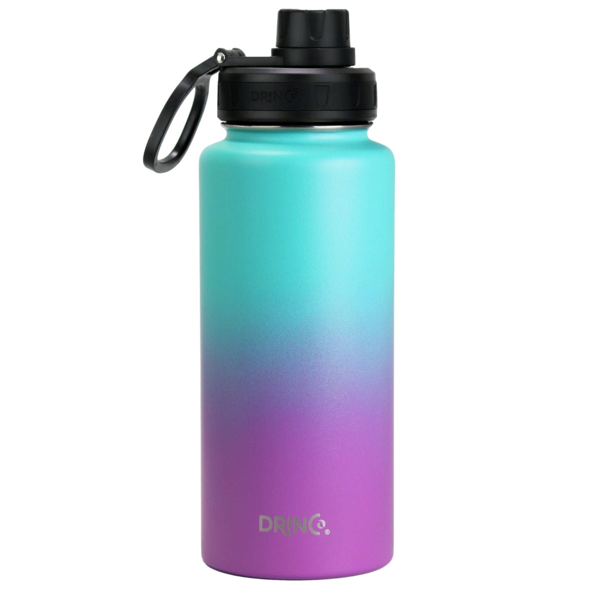 DRINCO® 32oz Stainless Steel Water Bottle - Ombre Fuchsia Teal - Mercantile Mountain