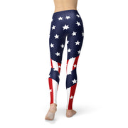 Womens American Flag Leggings - Mercantile Mountain