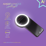 Almost Famous Spotlight Selfie Light – Black - Mercantile Mountain