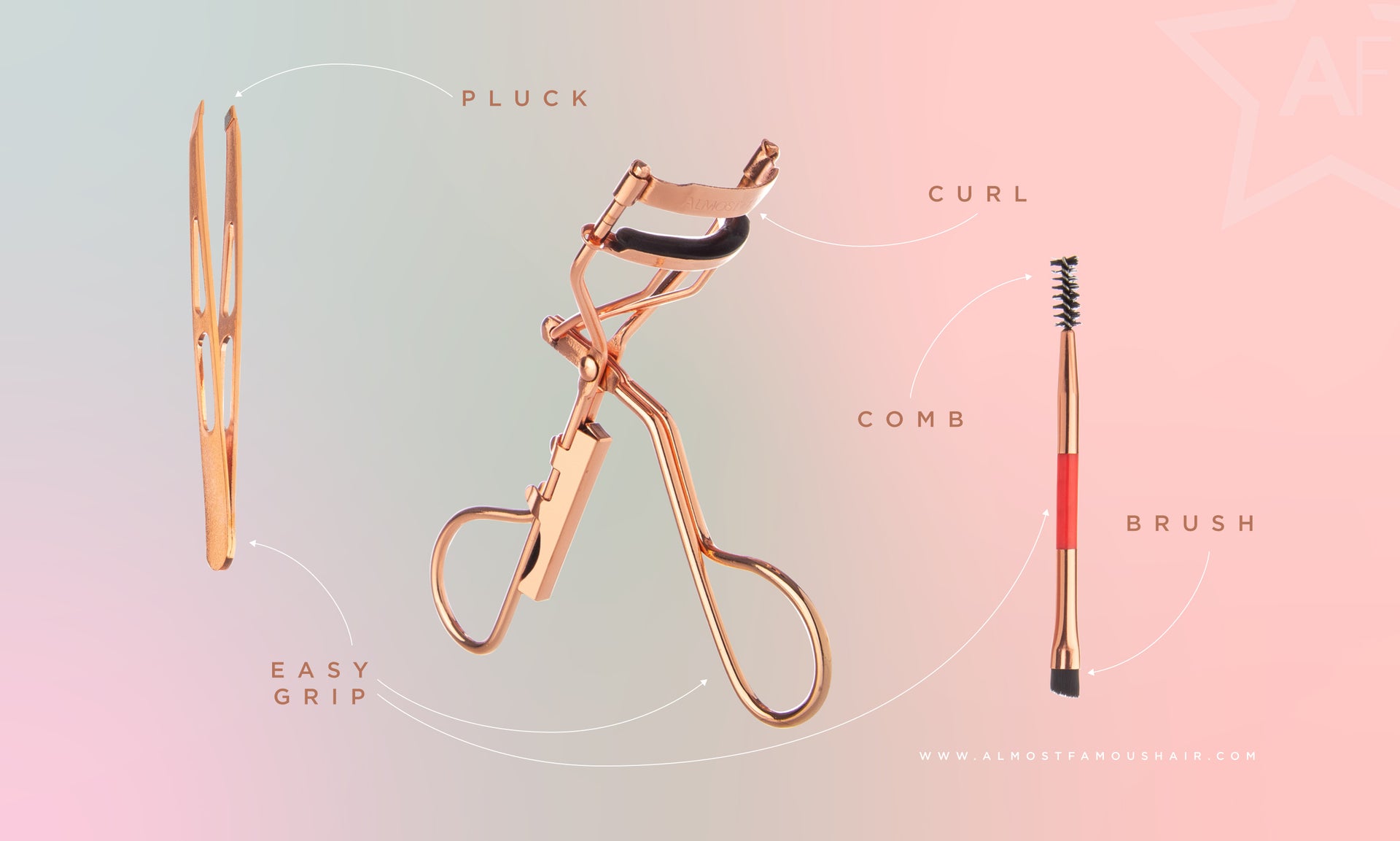 Almost famous Lash Lifter Premium Eye Care Kit - Rose Gold - Mercantile Mountain