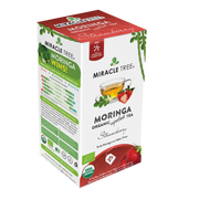 Miracle Tree's Organic Moringa Tea, Strawberry - Mercantile Mountain