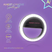 Almost Famous Spotlight Selfie Light – Black - Mercantile Mountain