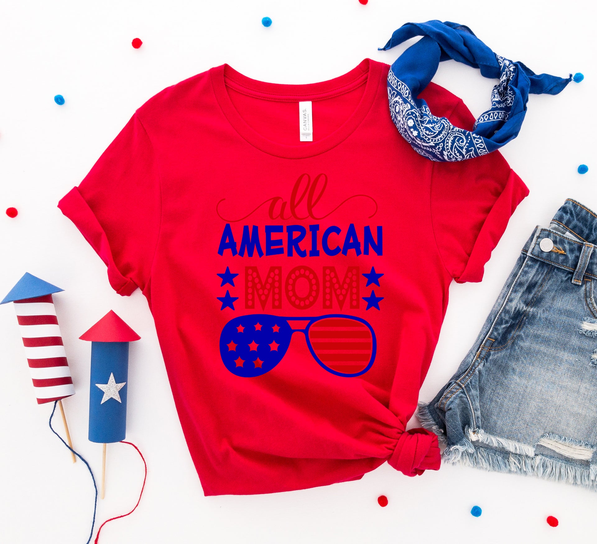 All American Mom T-shirt - Mercantile Mountain