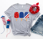 4th of July Popsicles T-shirt - Mercantile Mountain