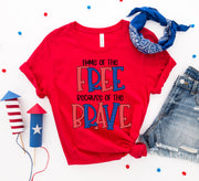 Home of the free because of the brave T-shirt - Mercantile Mountain