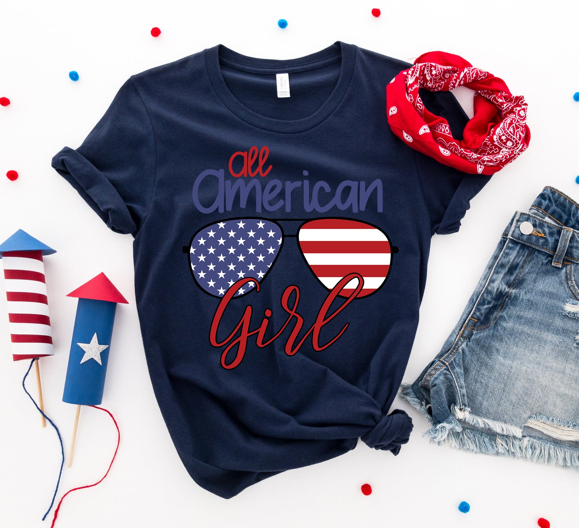 All American Girl T-shirt - Mercantile Mountain