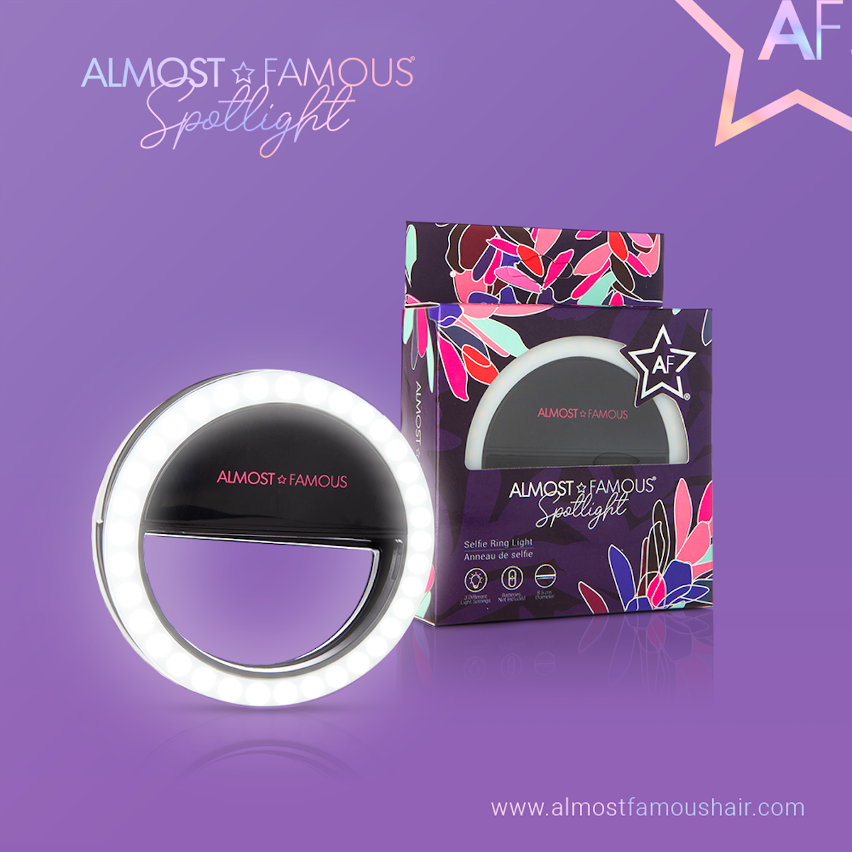 Almost Famous Spotlight Selfie Light – Black - Mercantile Mountain