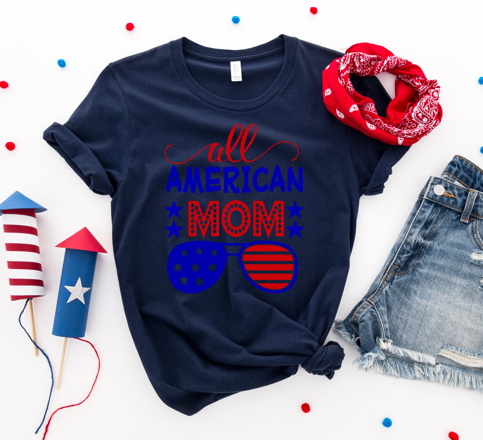 All American Mom T-shirt - Mercantile Mountain