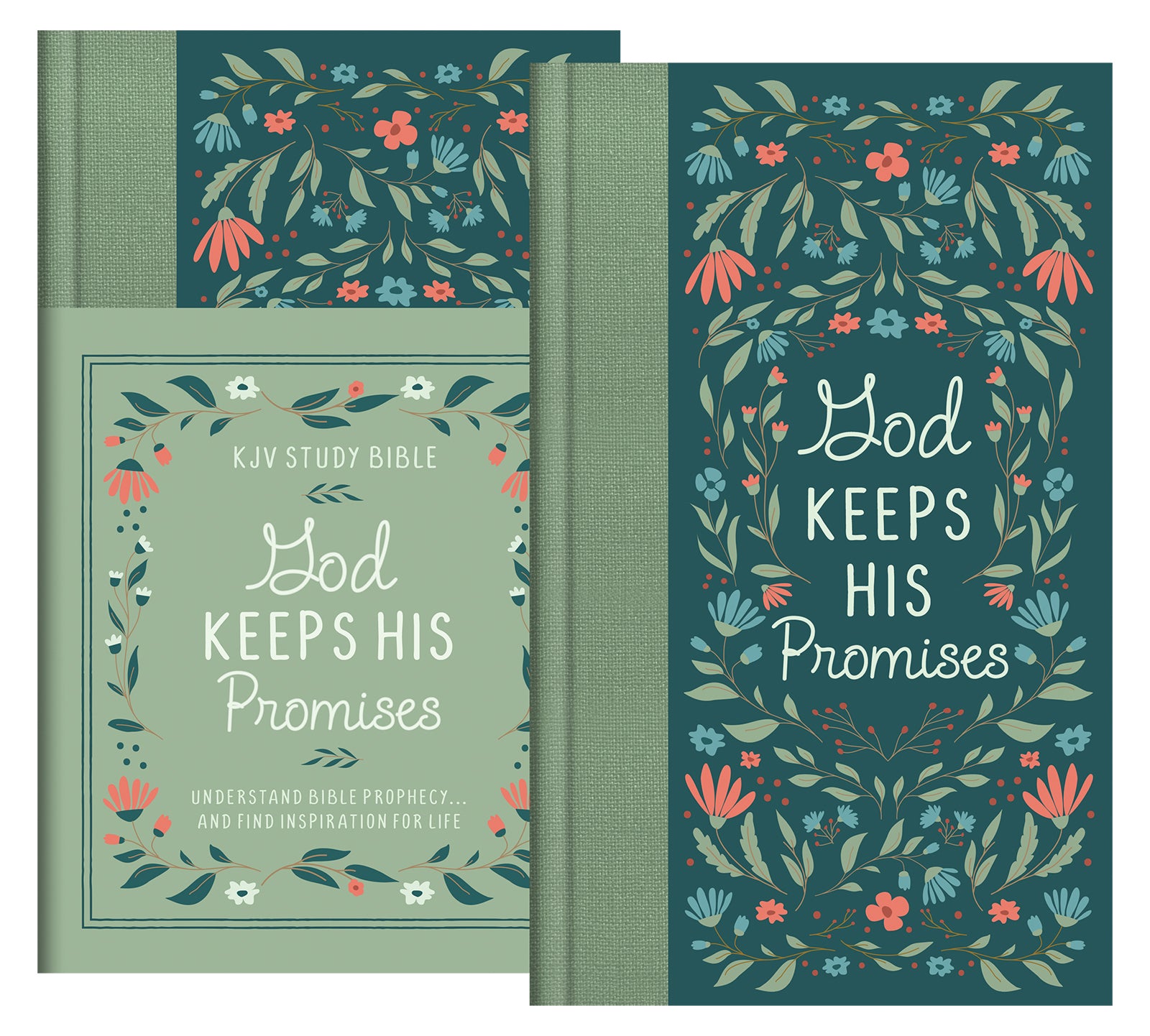 God Keeps His Promises KJV Study Bible [Sage Floral] - Mercantile Mountain