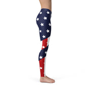 Womens American Flag Leggings - Mercantile Mountain