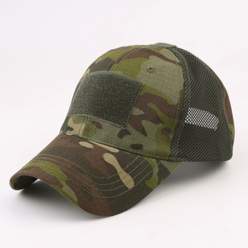 Tactical-Style Patch Hat with Adjustable Strap - Mercantile Mountain