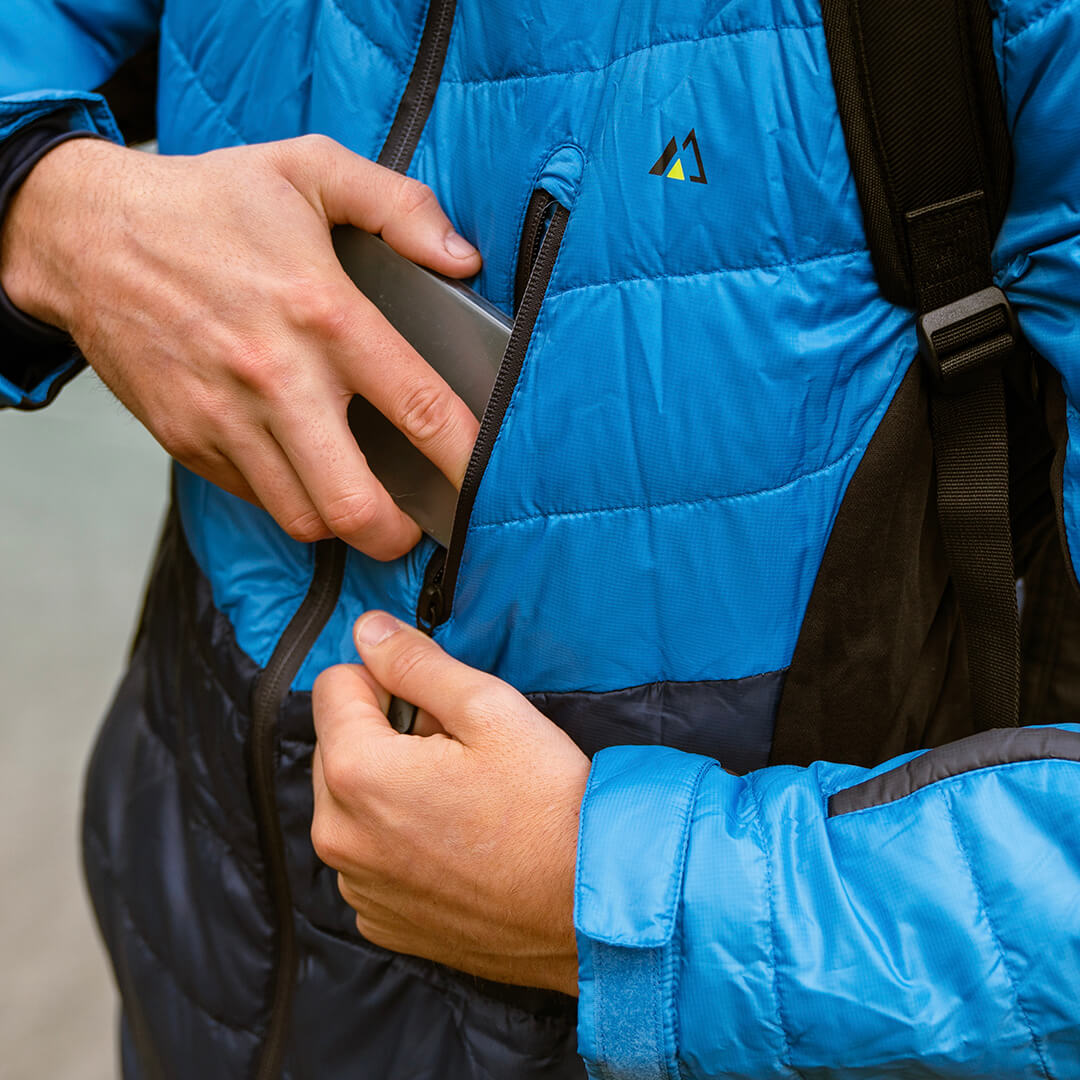 EcoDown Jacket - Men Blue - Mercantile Mountain