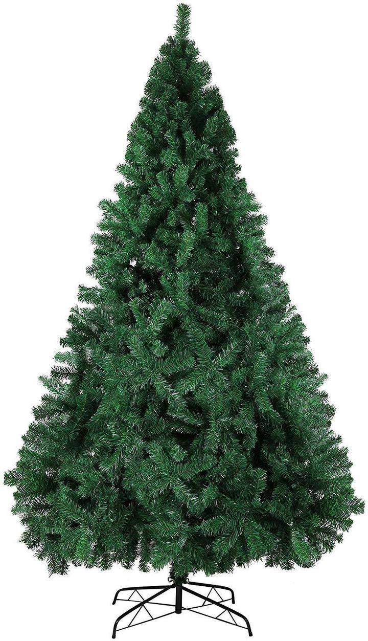 9 FT High Artificial Christmas Pine Tree Fake Xmas Tree 1850 Tips Full Tree W/ Solid Metal Stand